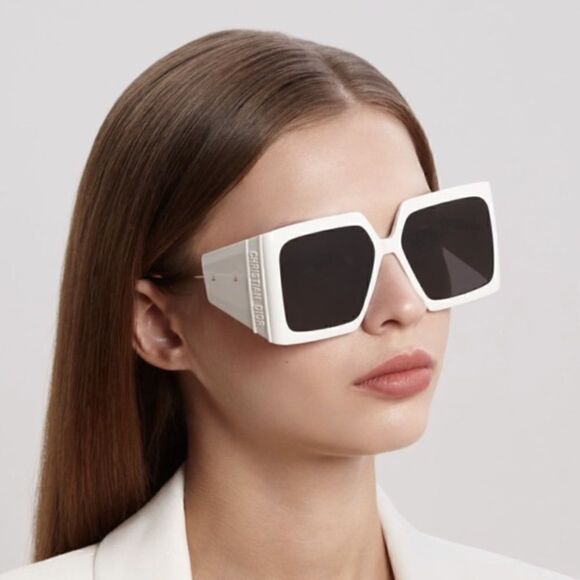DIOR Sunglasses DIORSOLAR S1U 95A0 Ivory/Smoke Women NEW - Picture 1 of 11